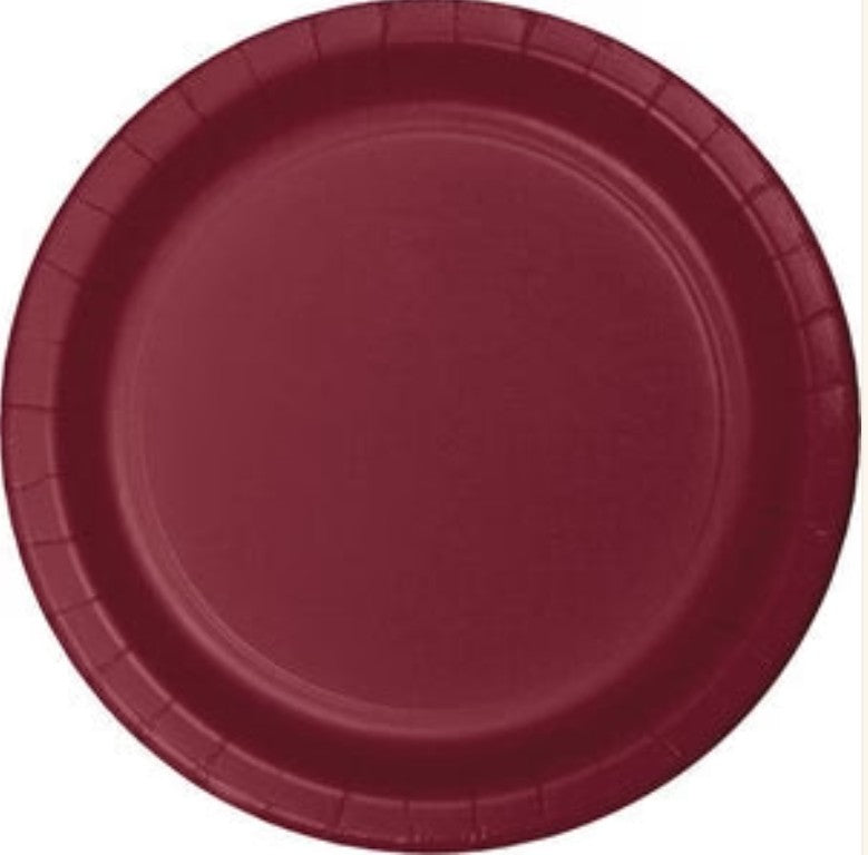 Burgundy Lunch Plates