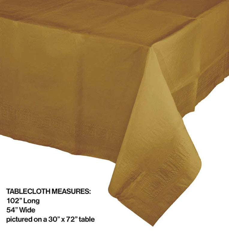 Gold Paper Rectangle Tablecover