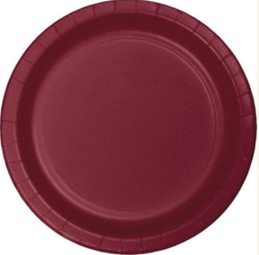 Burgundy Lunch Plates